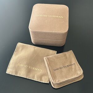 David Yurman Jewelry Pouch + Polish Cloth in Box